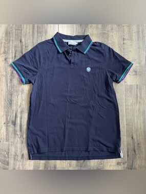 Wimbledon Men's Classic Fit Polo Shirt Navy XL Embroidered Logo